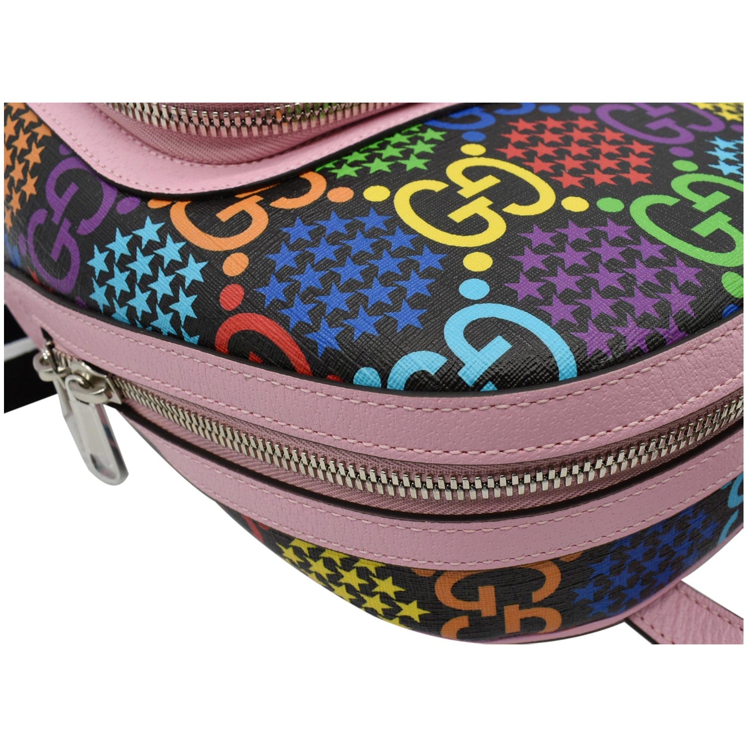 GUCCI Psychedelic Gucci Supreme Monogram Canvas Backpack Bag Multicolor 601296