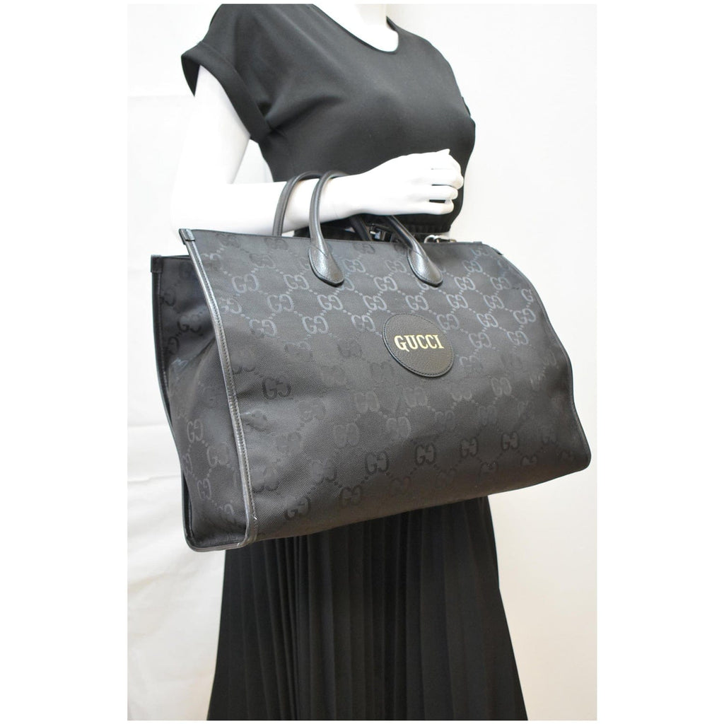 GUCCI Off The Grid Gucci Nylon Tote Bag Black 630353