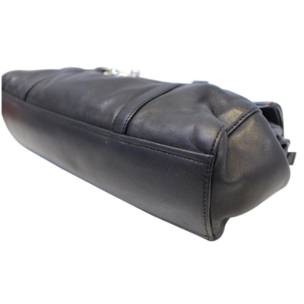 Prada Black  Leather Shoulder Bag
