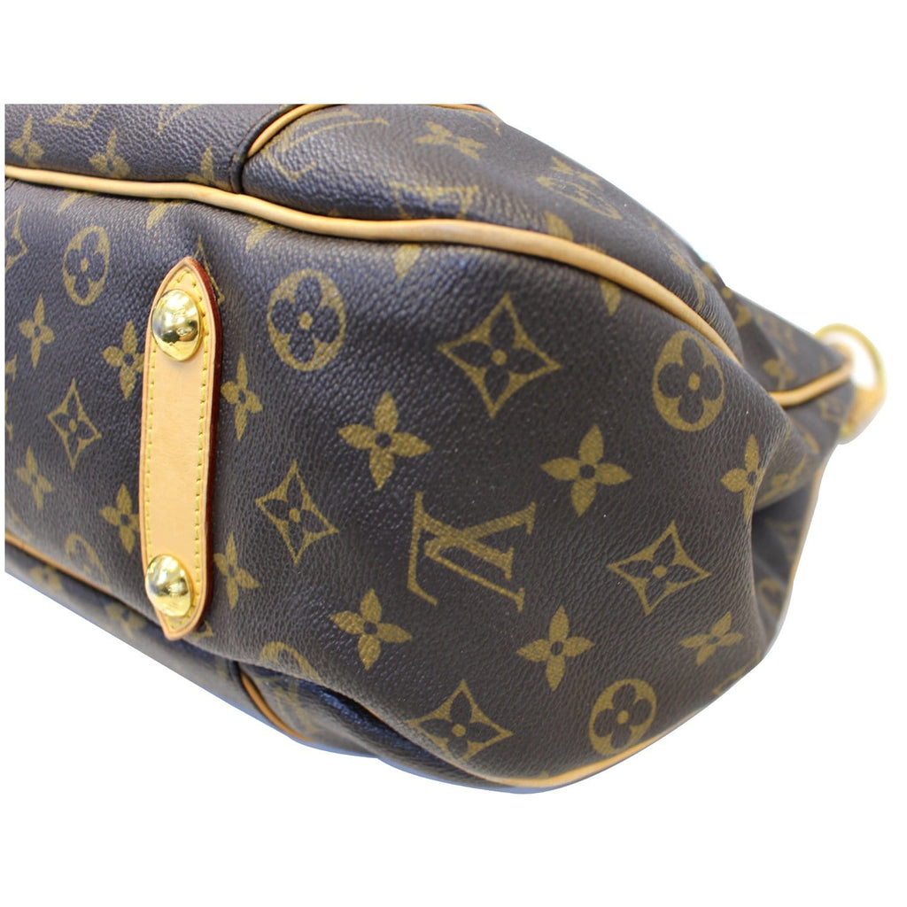 LOUIS VUITTON Galliera PM Monogram Canvas Shoulder Handbag Brown