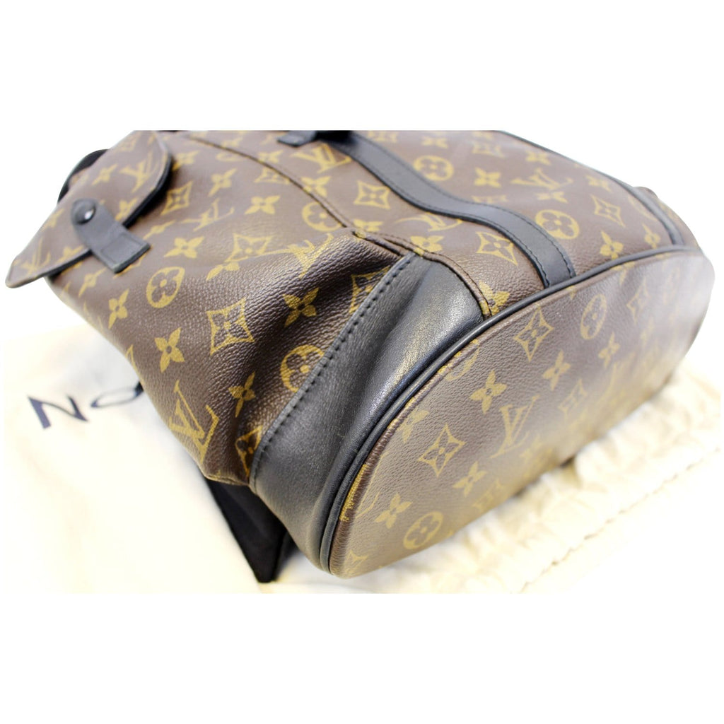LOUIS VUITTON Christopher PM Monogram Macassar Canvas Backpack Bag