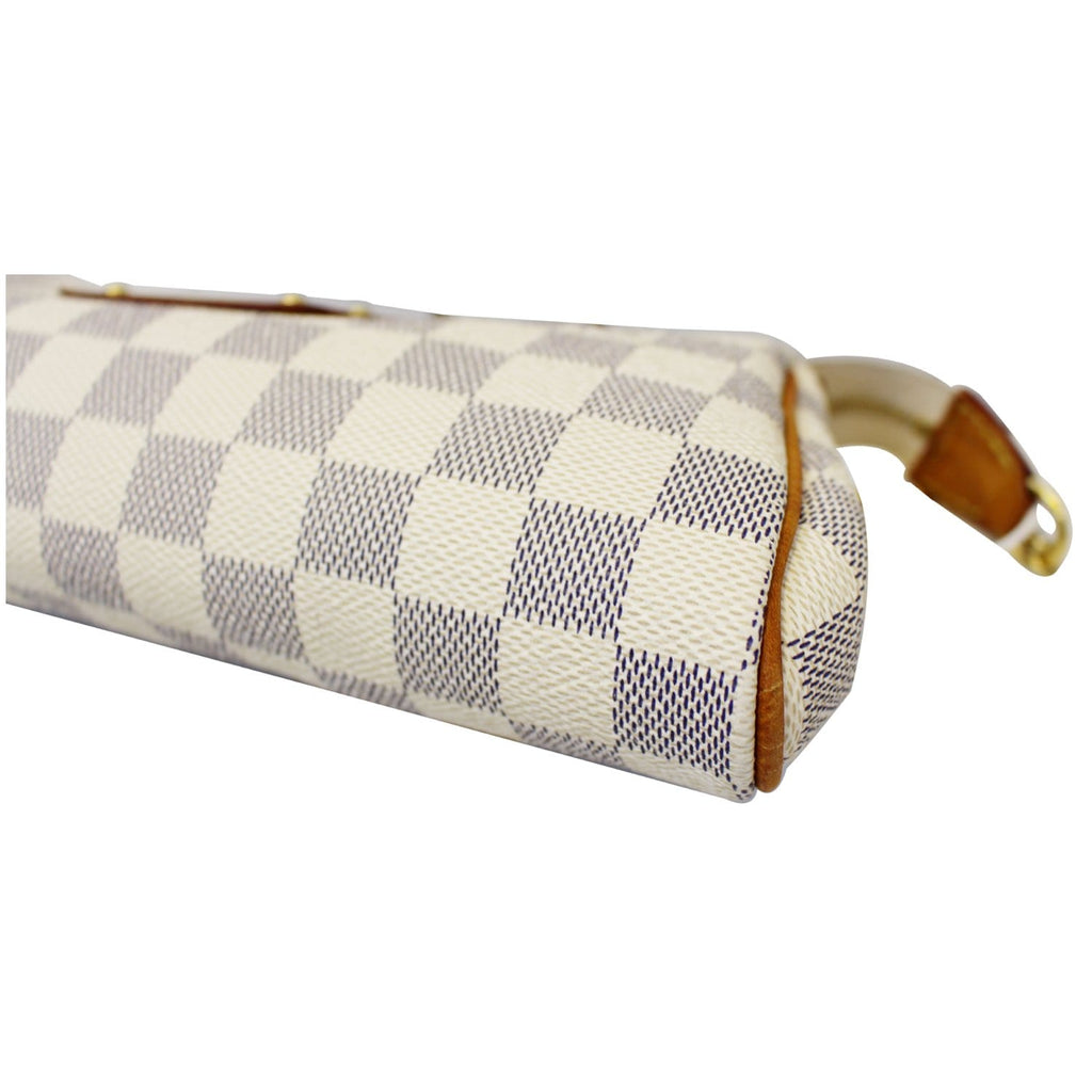 LOUIS VUITTON Damier Azur Eva Clutch Crossbody Bag