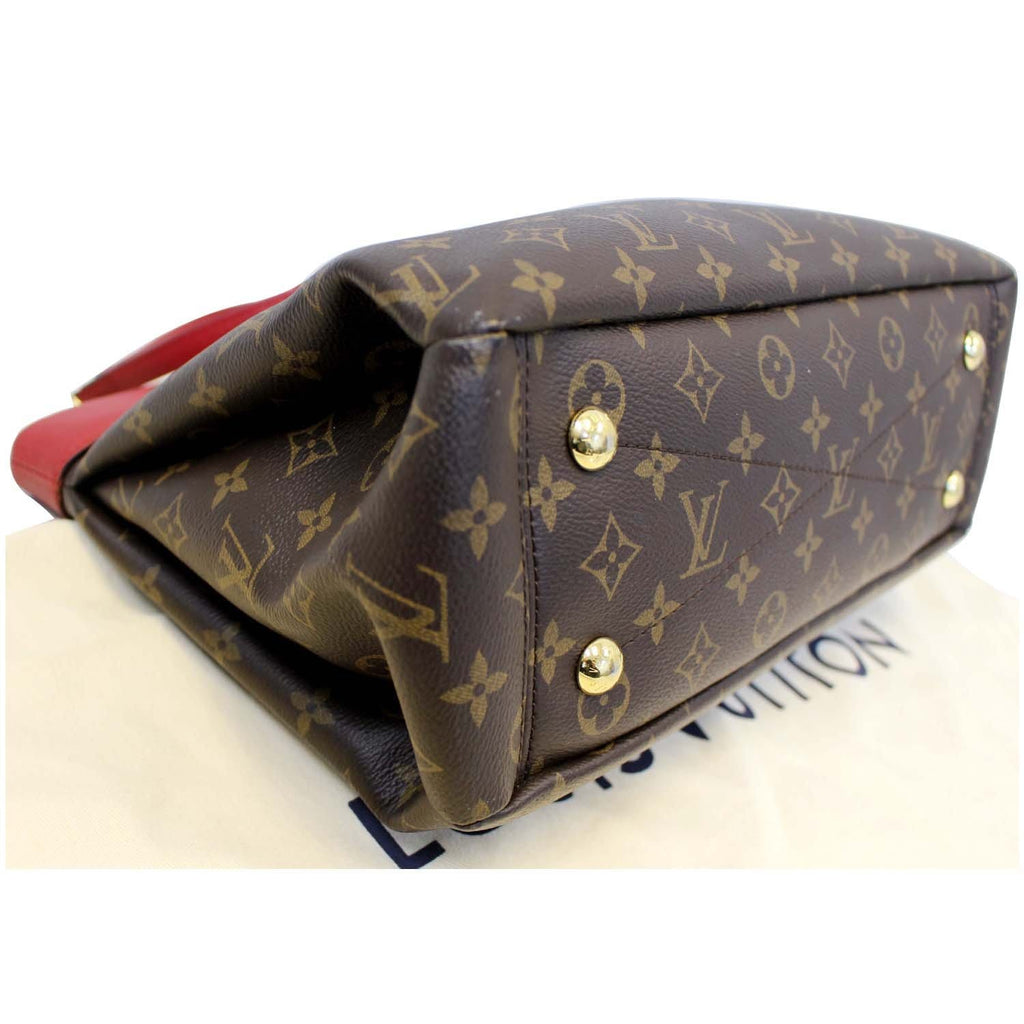 LOUIS VUITTON Pallas Chain Shopper Bag Monogram Canvas Cherry