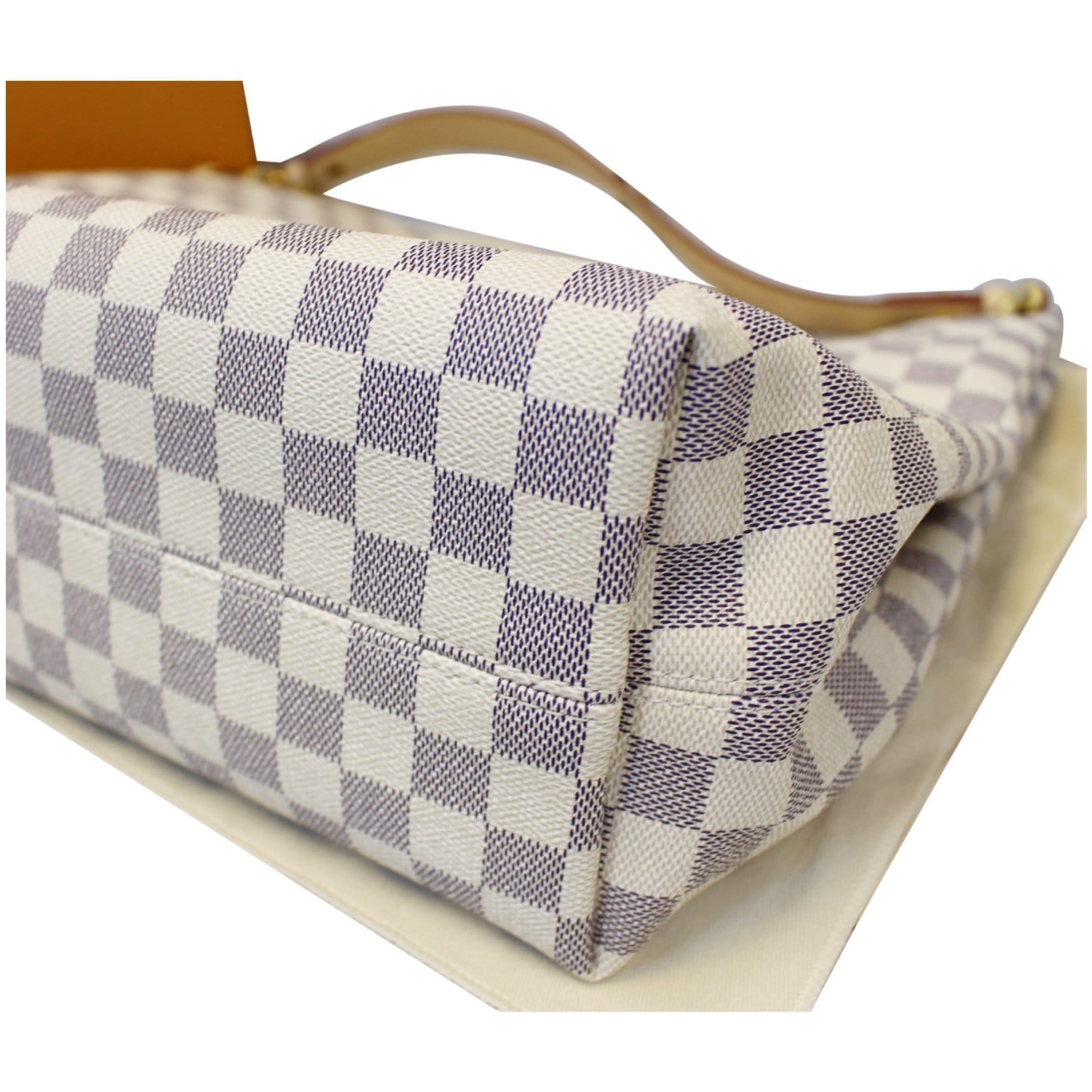 LOUIS VUITTON Graceful MM Damier Azur Shoulder Bag