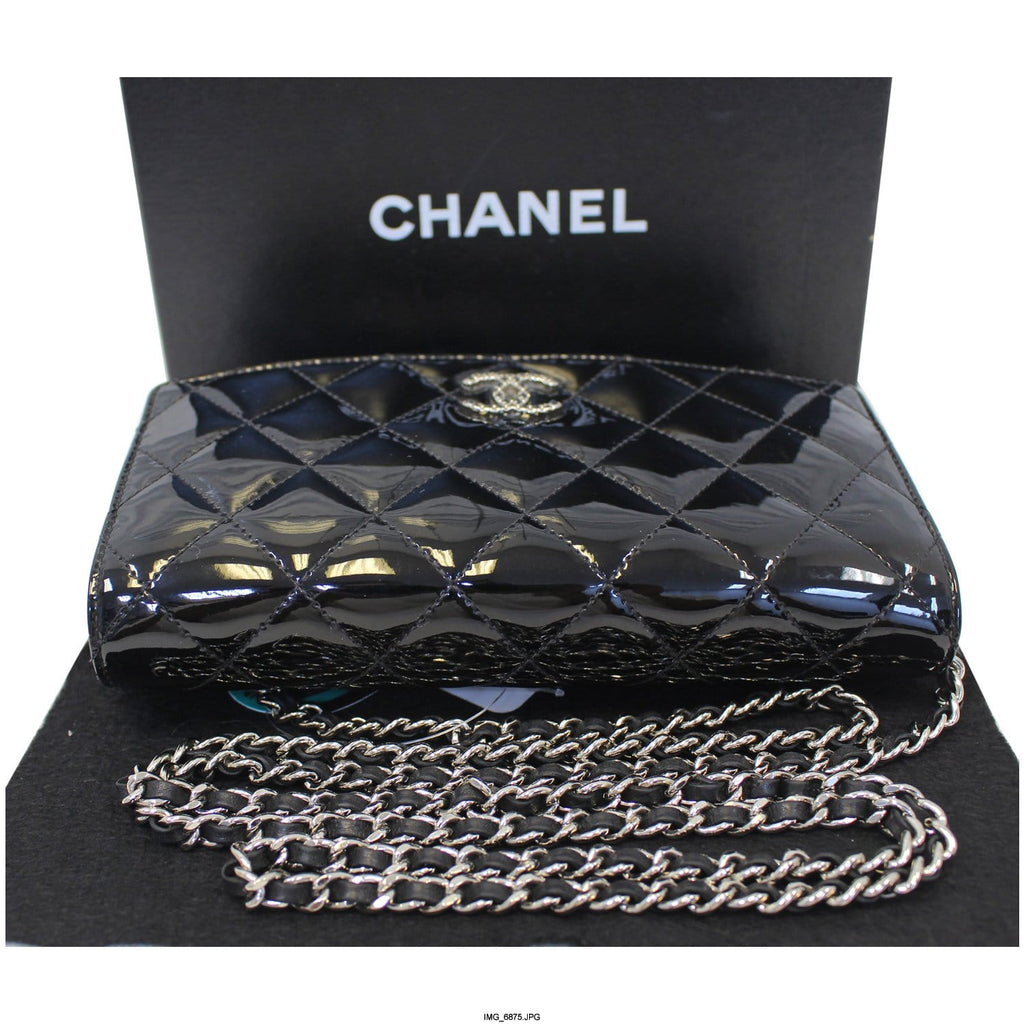Chanel Wallet On Chain Patent Leather Shoulder Crossbody Bag