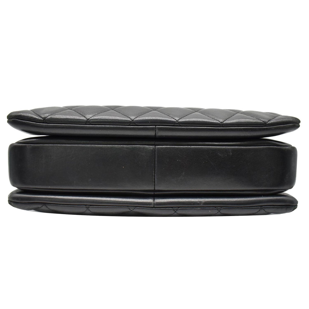 Chanel Trendy CC Large Flap Quilted  Leather Shoulder Bag Black