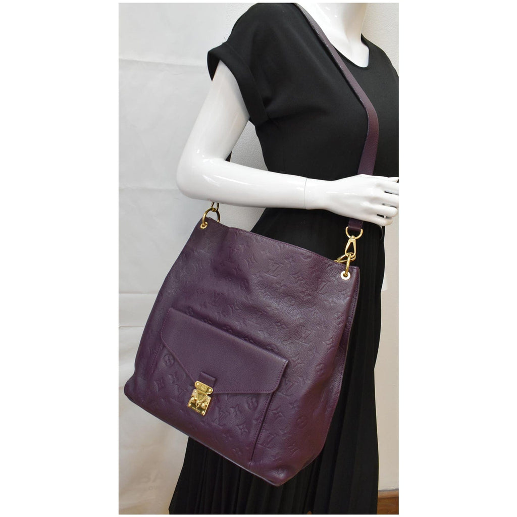 LOUIS VUITTON Metis Hobo Monogram Empreinte Shoulder Bag Plum - 20% OFF