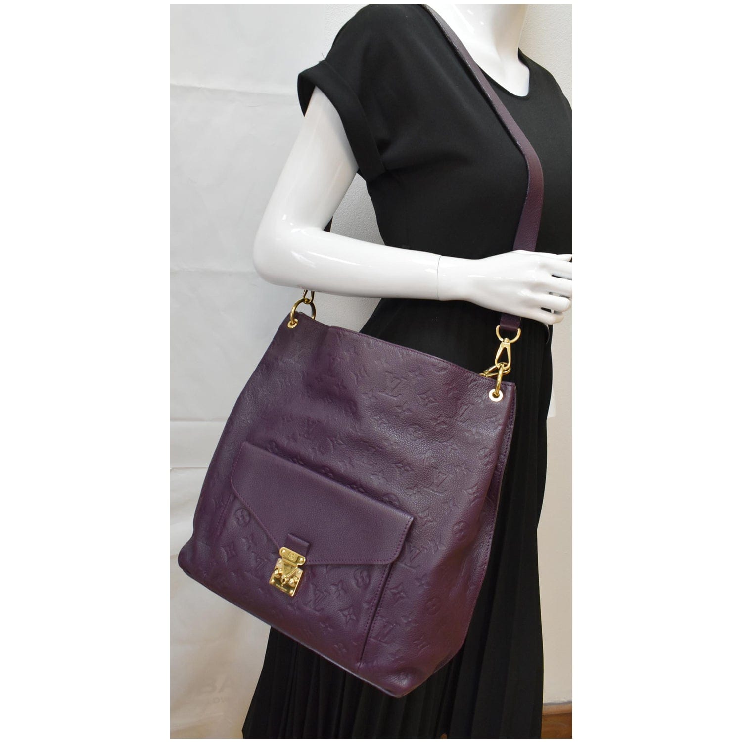 LOUIS VUITTON Metis Hobo Monogram Empreinte Shoulder Bag Plum - 20% OFF