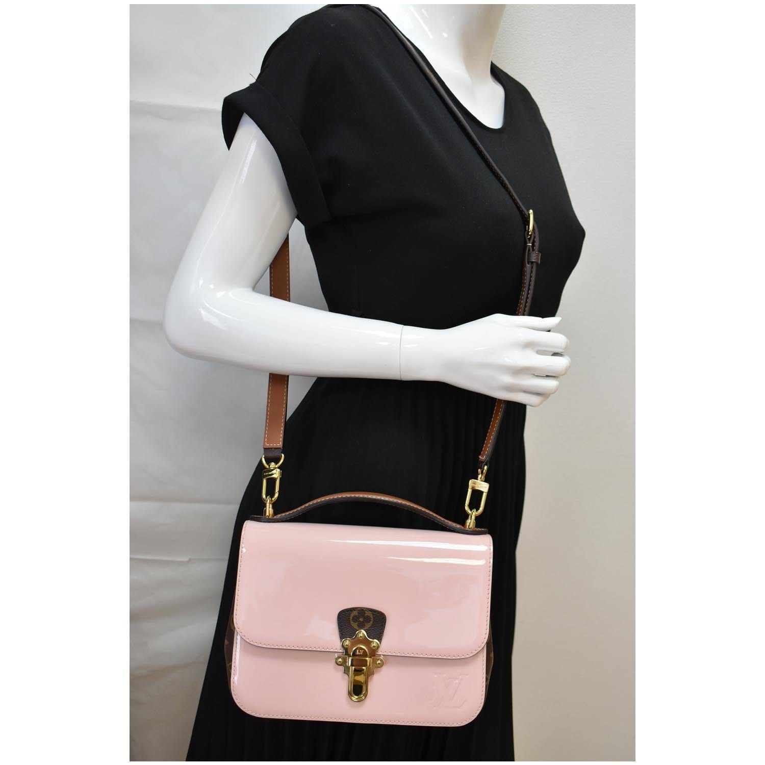 LOUIS VUITTON Cherrywood BB New 1:1 Rep Leather Shoulder Bag Rose Ballerine