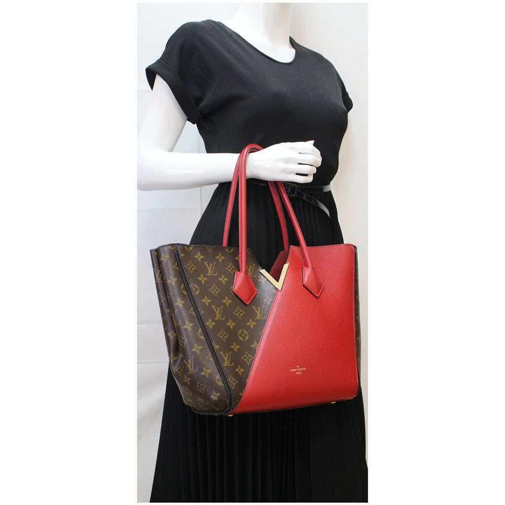 LOUIS VUITTON Kimono Monogram  Tote Bag Brown/Cerise