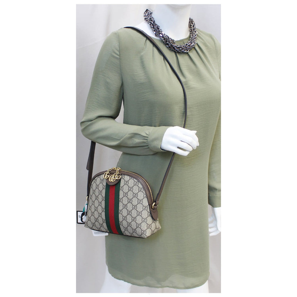 GUCCI Ophidia Gucci Supreme Monogram Web Shoulder Crossbody Bag
