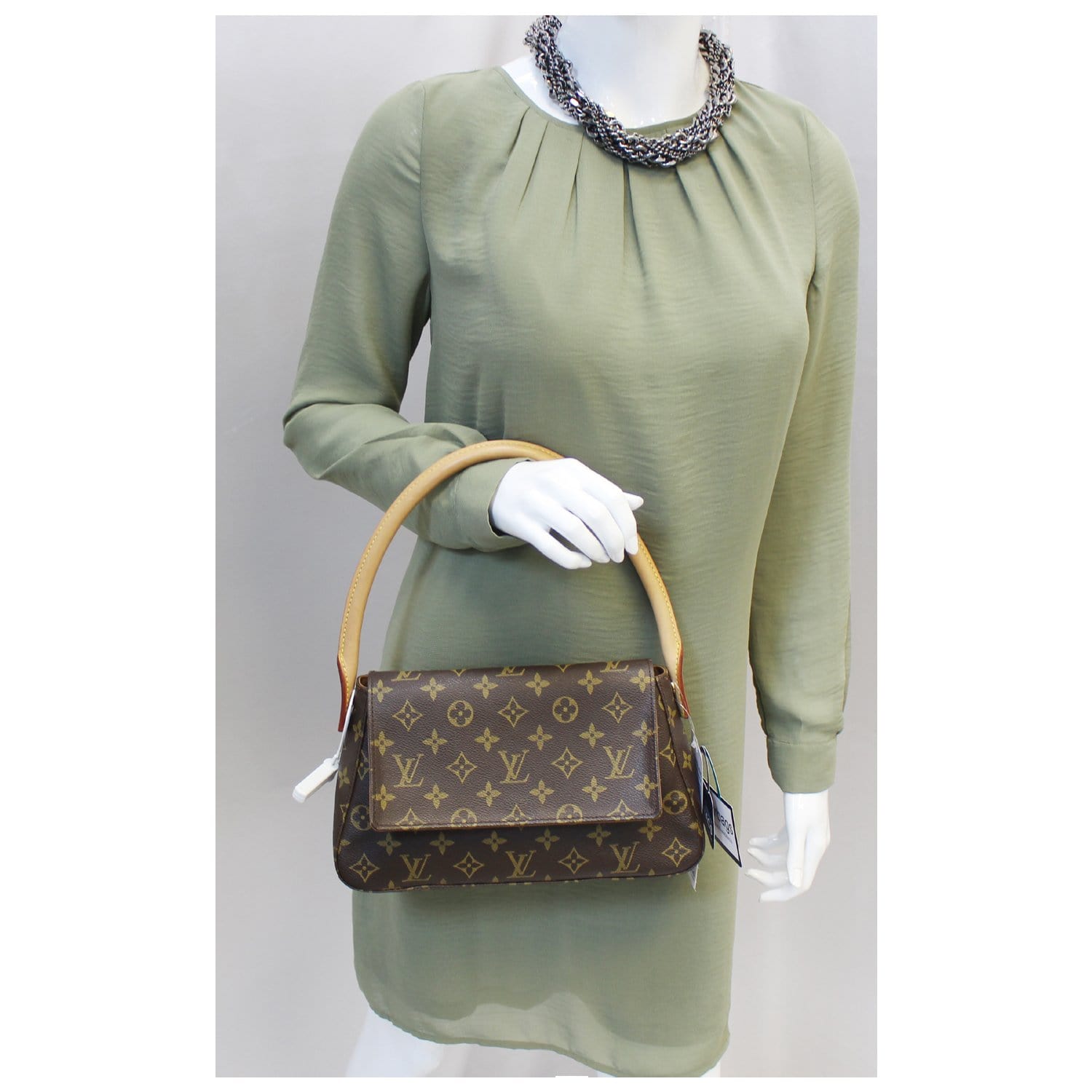 LOUIS VUITTON Looping PM Monogram Canvas Satchel Bag