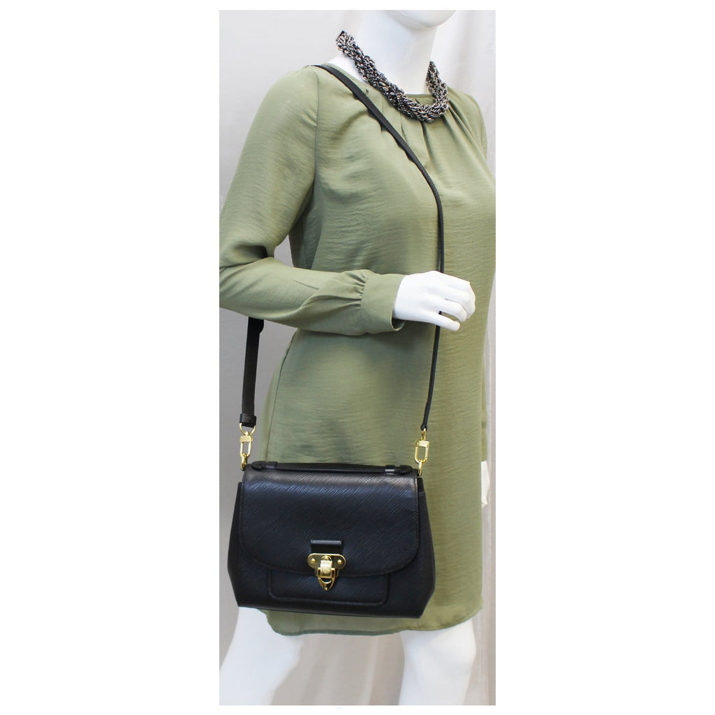 LOUIS VUITTON Boccador Epi Leather Black Shoulder Crossbody Bag