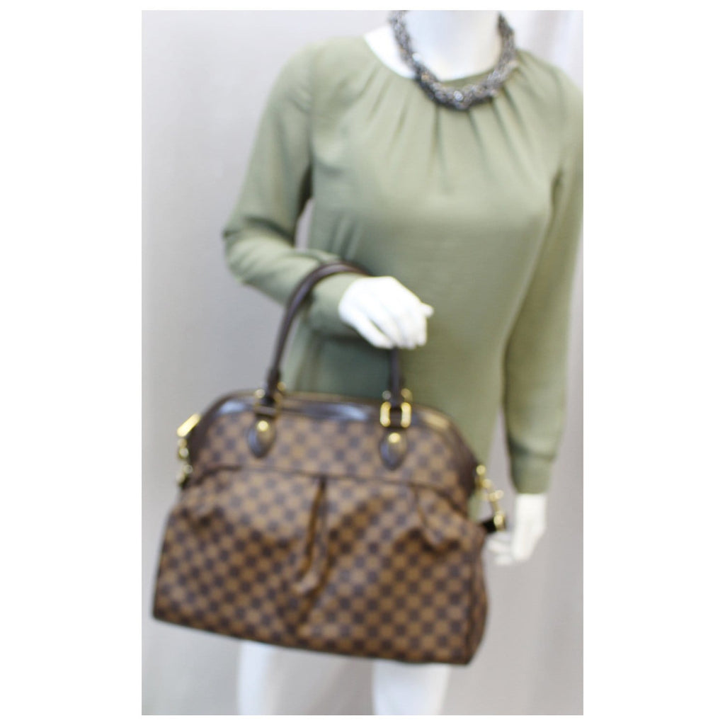 LOUIS VUITTON Trevi GM Damier Ebene 2way Shoulder Handbag