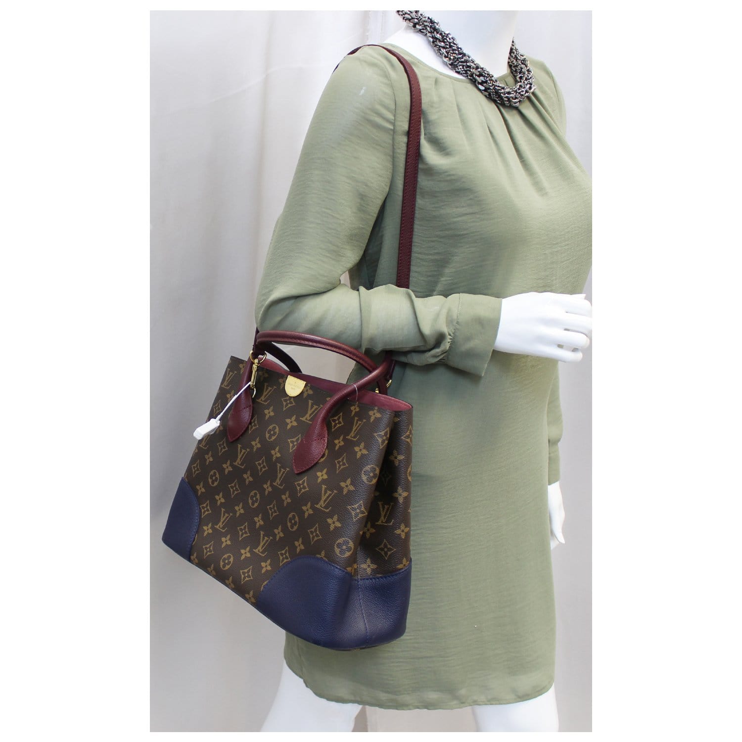 LOUIS VUITTON Flandrin Monogram Canvas Tote Shoulder Bag