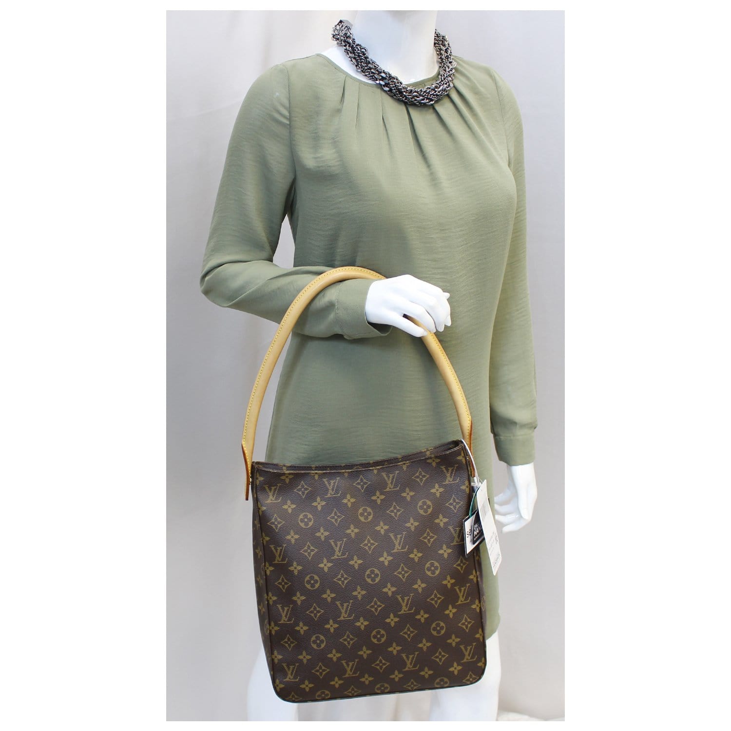 LOUIS VUITTON Monogram Canvas Looping GM Shoulder Bag