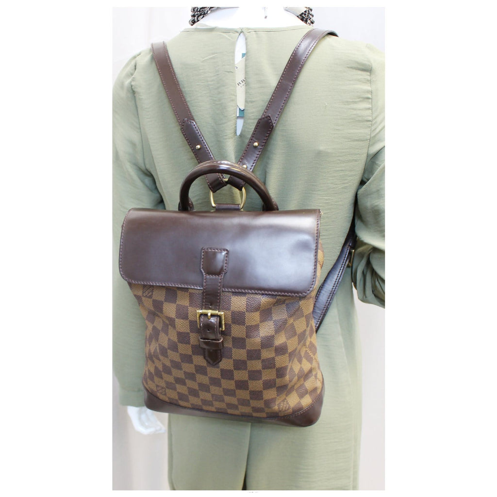 LOUIS VUITTON Soho Damier Ebene Backpack Bag Brown - 20% OFF