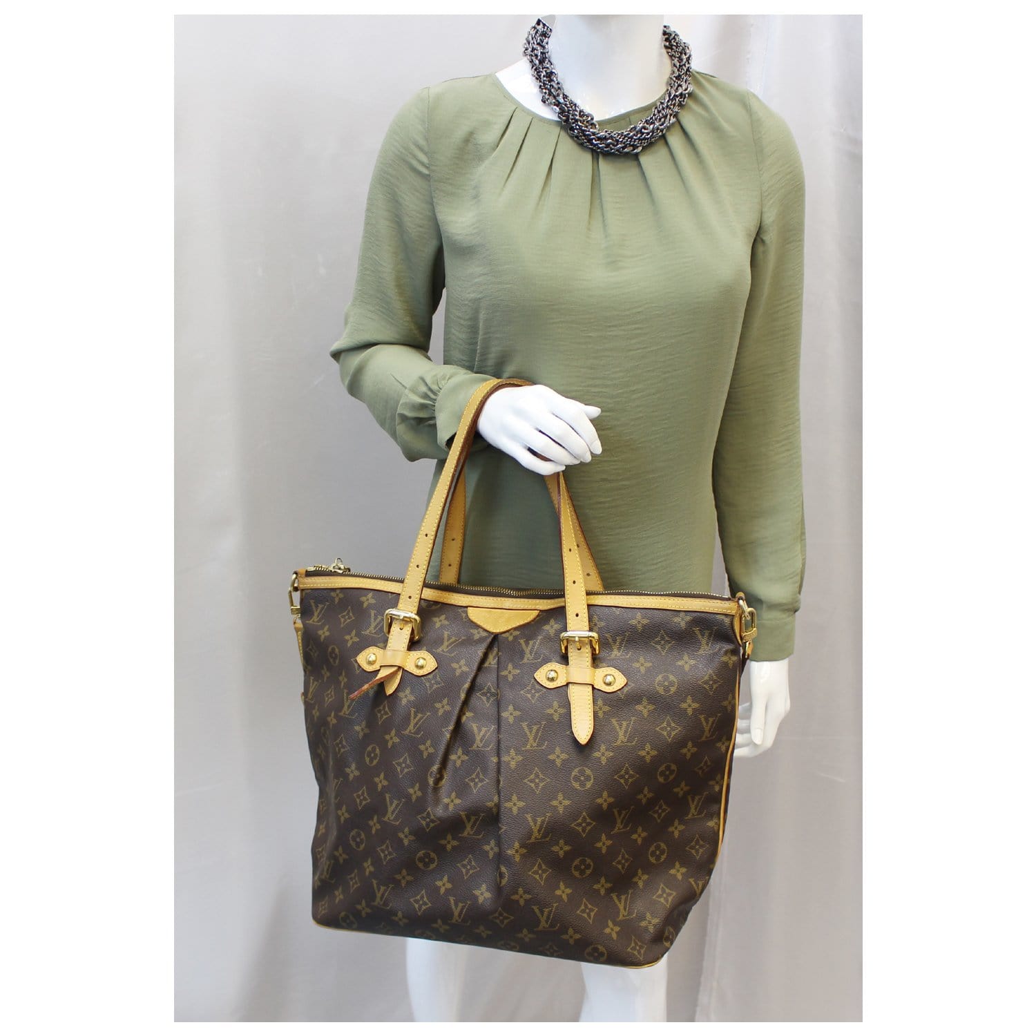 LOUIS VUITTON Palermo GM Monogram Canvas Tote Shoulder Bag