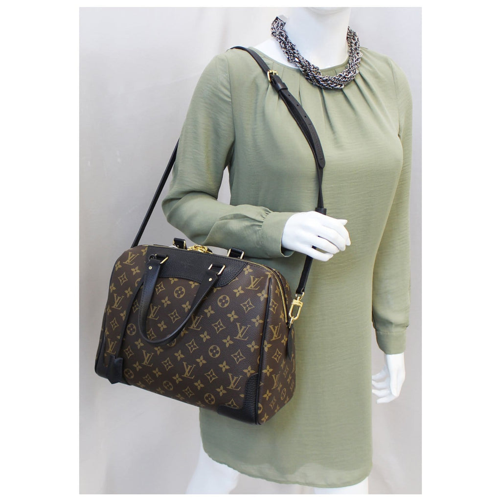 LOUIS VUITTON Monogram Canvas Retiro NM Shoulder Bag Noir