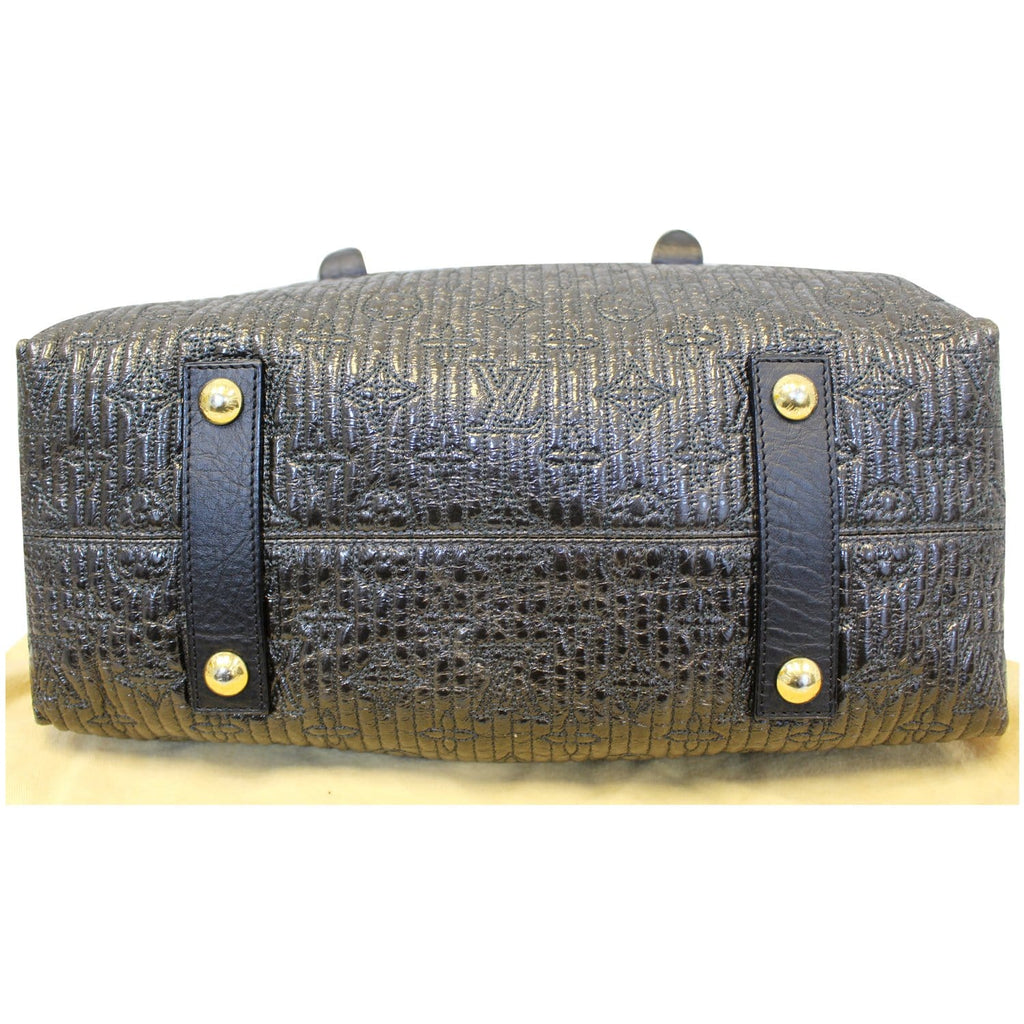 LOUIS VUITTON Motard Biker Black Monogram Satchel Bag