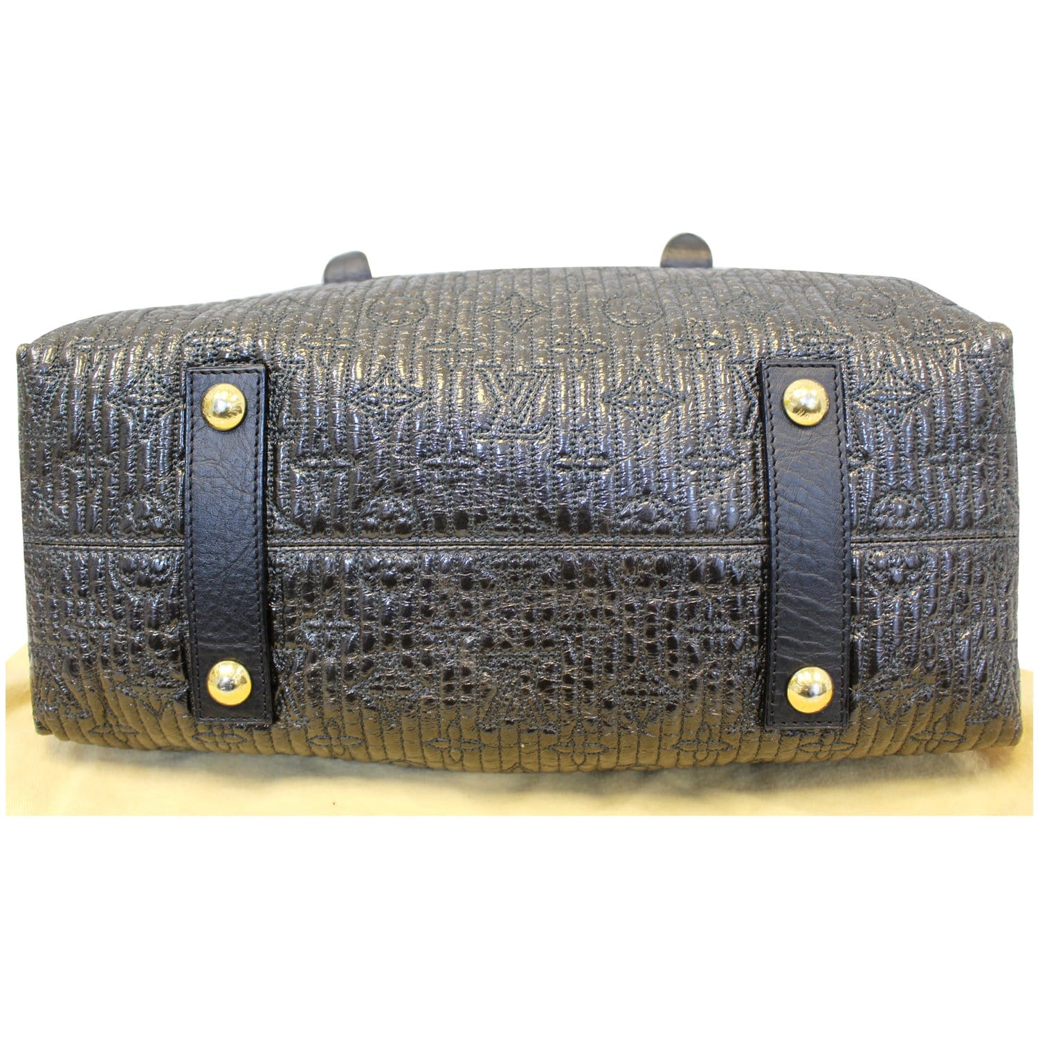 LOUIS VUITTON Motard Biker Black Monogram Satchel Bag