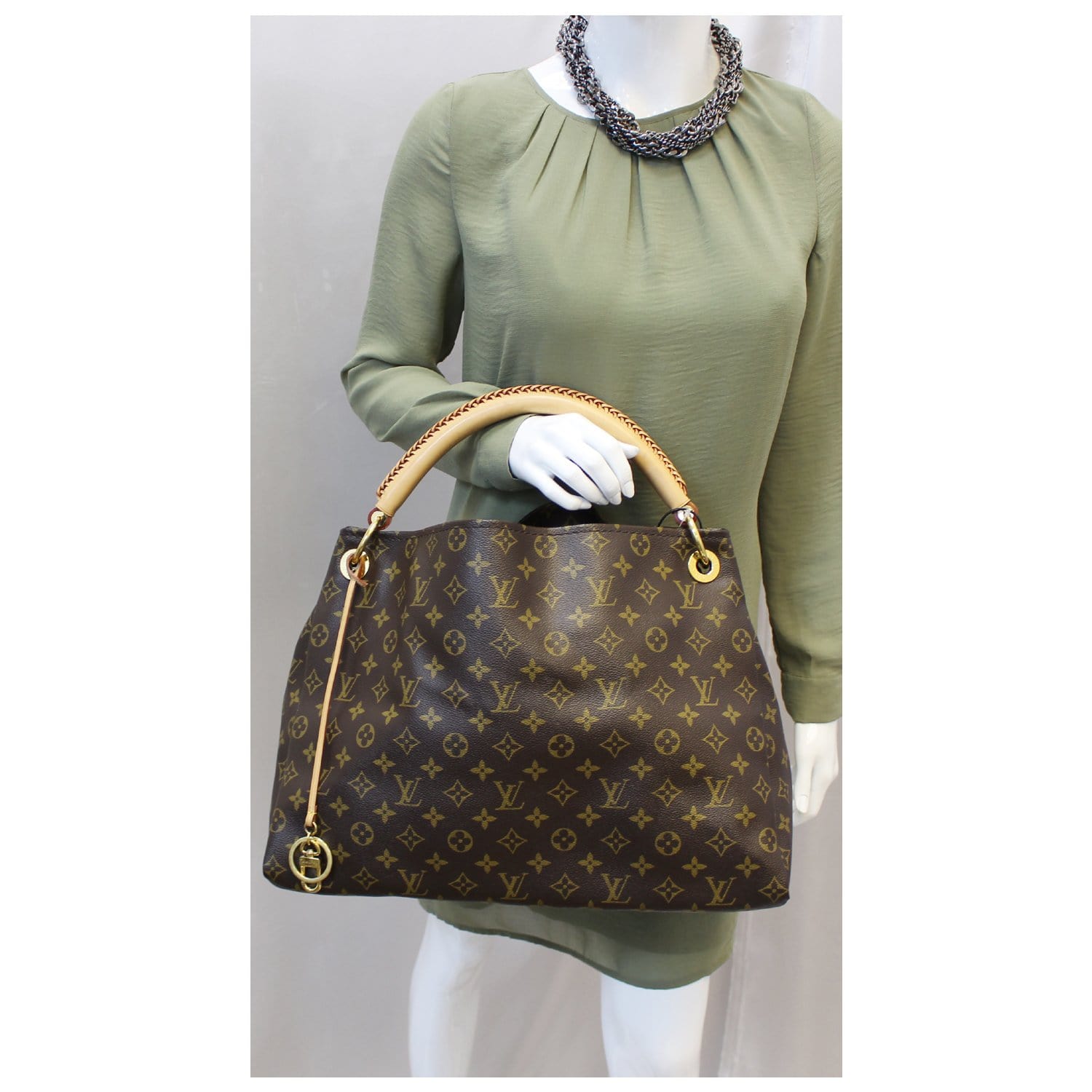 LOUIS VUITTON Artsy MM Monogram Canvas Hobo Shoulder Bag