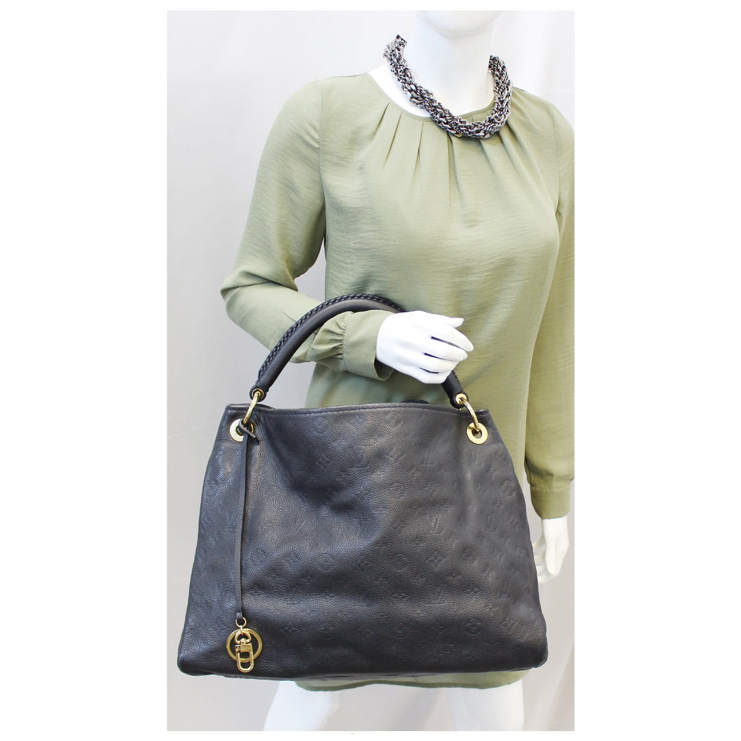 Louis Vuitton Artsy MM Empreinte Blue Infini Monogram Shoulder Bag