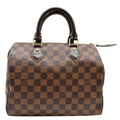 LOUIS VUITTON Speedy 25 Damier Ebene Shoulder Bag Brown