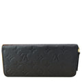 LOUIS VUITTON Clemence Empreinte Leather Wallet Black