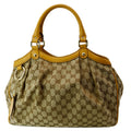 GUCCI Sukey Medium Gucci Canvas Tote Bag Beige 211944