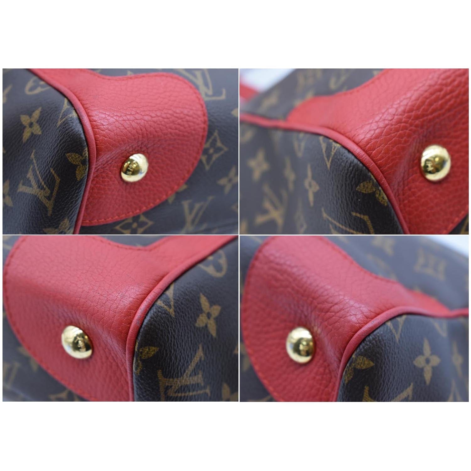 LOUIS VUITTON Estrela NM Monogram Canvas Shoulder Bag Coquelicot