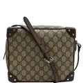 GUCCI Gucci Supreme Monogram Canvas Shoulder Bag Beige 626363