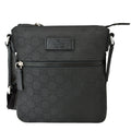 GUCCI Nylon Gucci Canvas Messenger Bag Black 449183