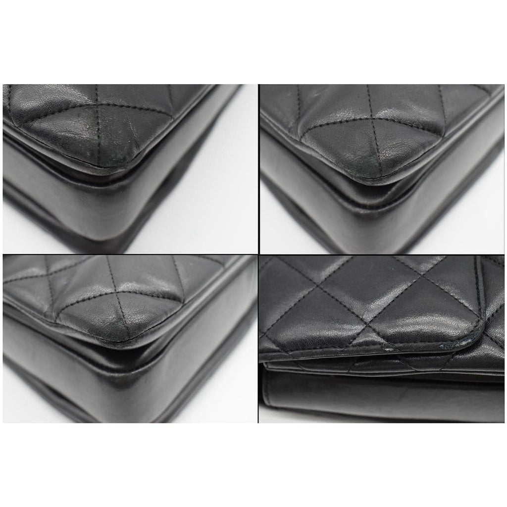 Chanel Trendy CC Large Flap Quilted  Leather Shoulder Bag Black