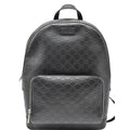 GUCCI Gucci Signature Leather Backpack Bag Black 406370