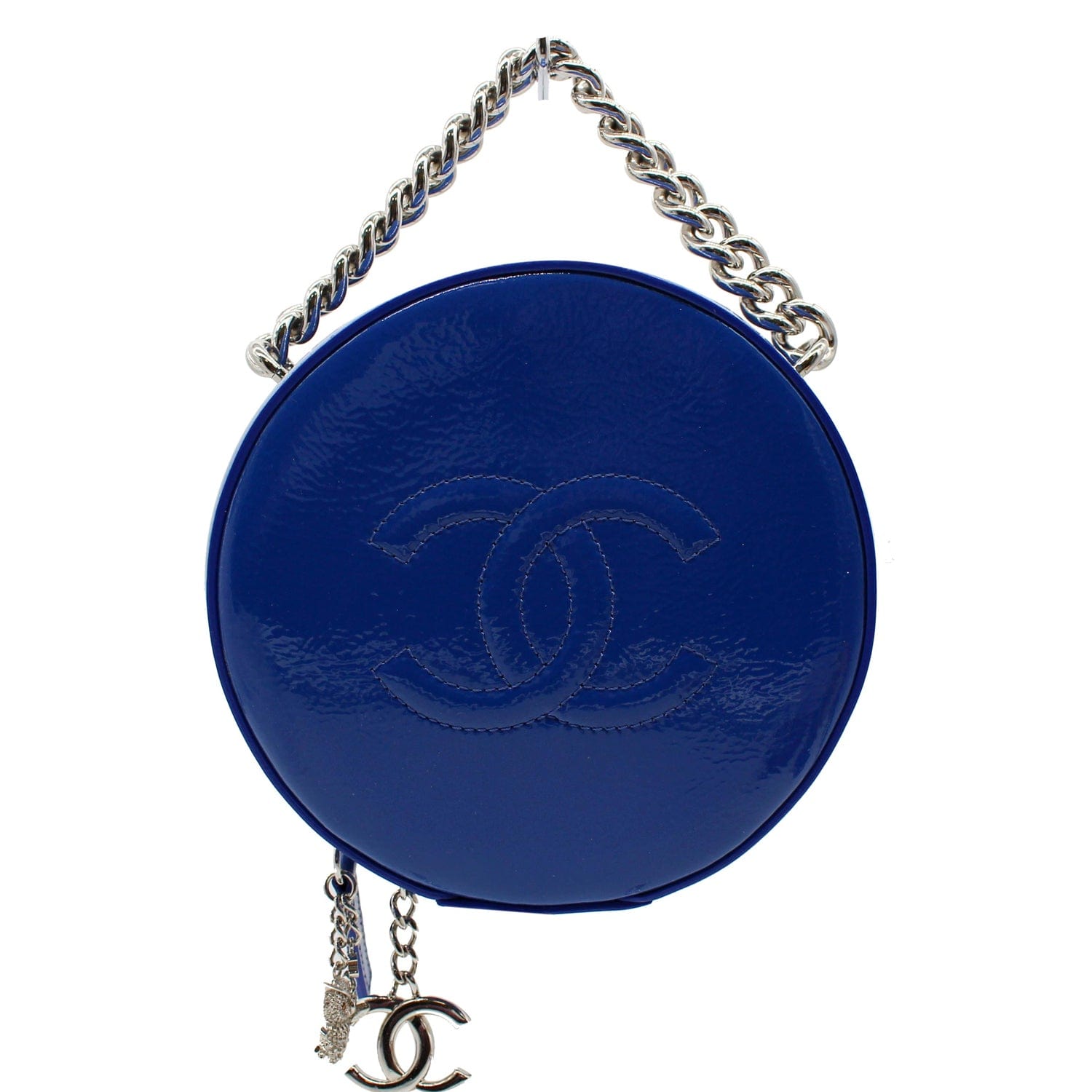 Chanel Round as Earth New 1:1 Rep Leather Crossbody Bag Blue