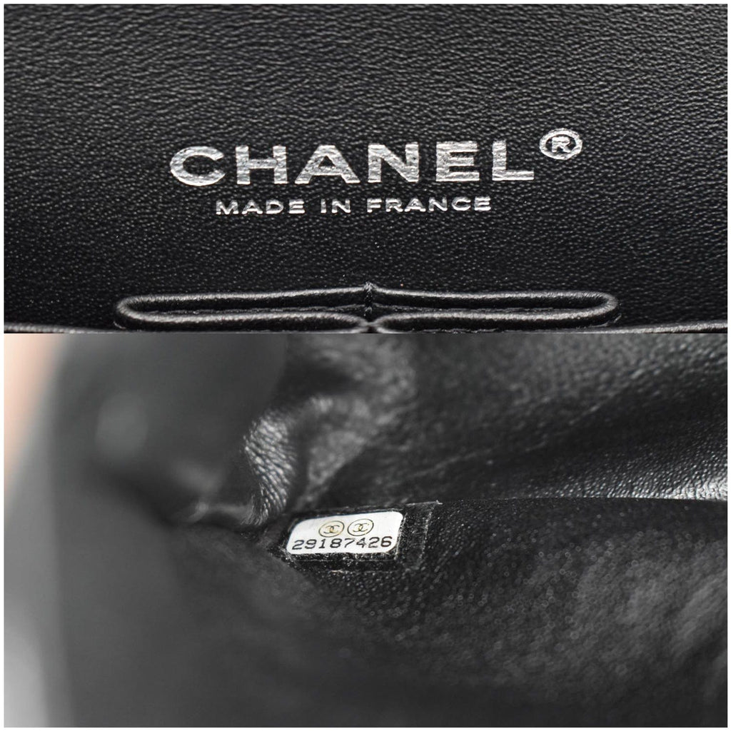 Chanel Medium Double Flap Quilted New 1:1 Rep Leather Shoulder Bag Black/Red