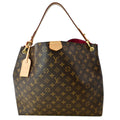 LOUIS VUITTON Graceful MM Monogram Canvas Shoulder Bag Brown