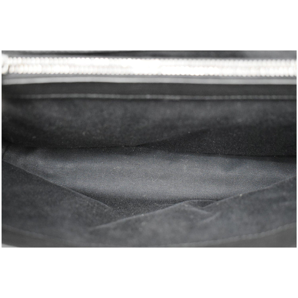 YVES SAINT LAURENT College Medium Flap MatelassÃ© Leather Shoulder Bag Black