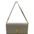 YVES SAINT LAURENT Kate Supple 99  Leather Chain Shoulder Bag Light cream