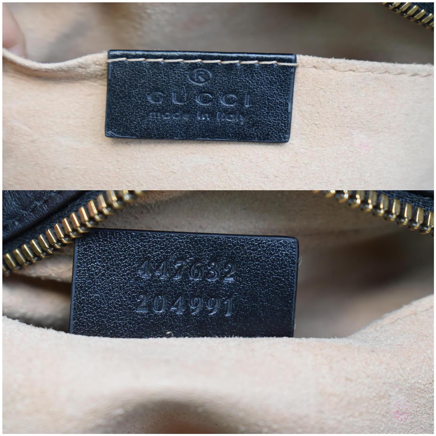 GUCCI Gucci Marmont Matelasse Small Leather Crossbody Bag Black