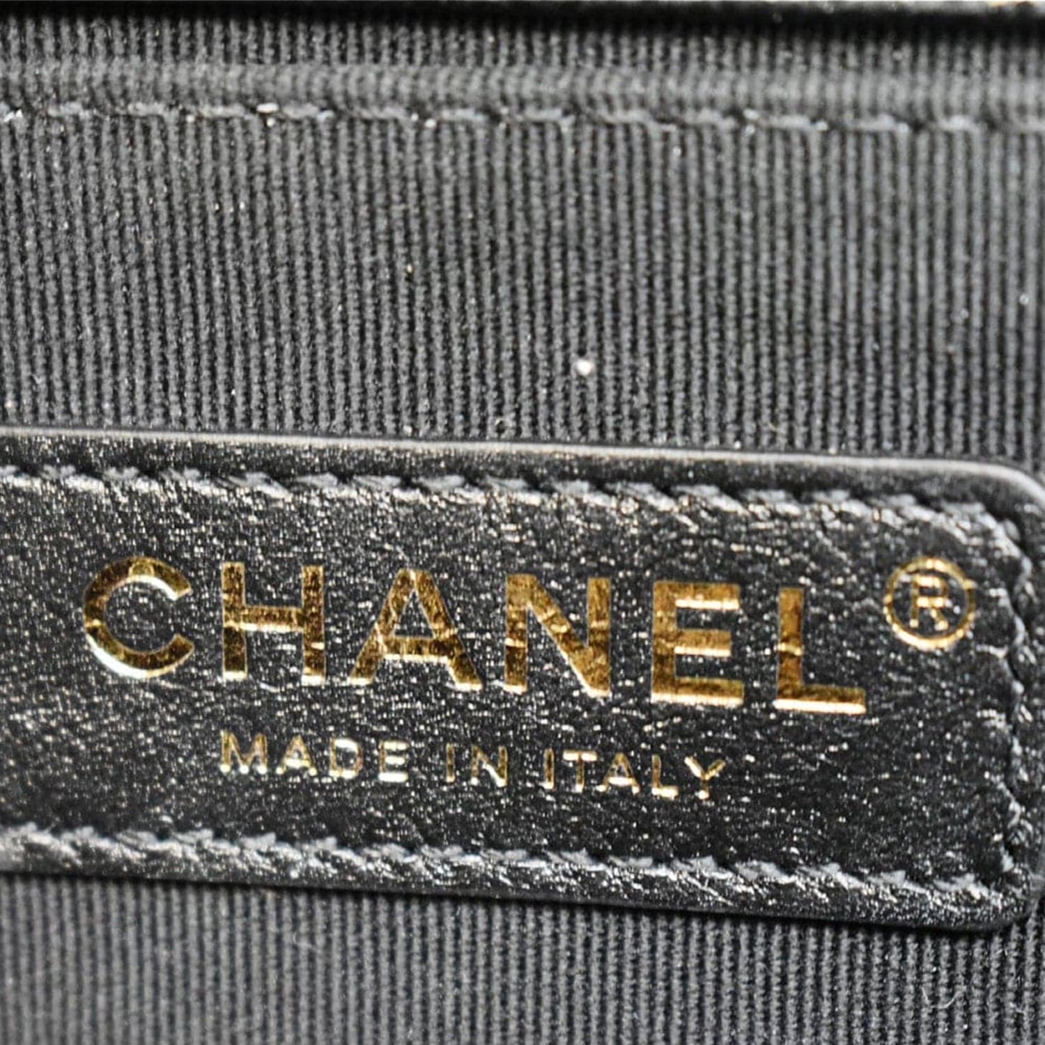 Chanel Medium Boy Flap Chevron Leather Shoulder Bag Black