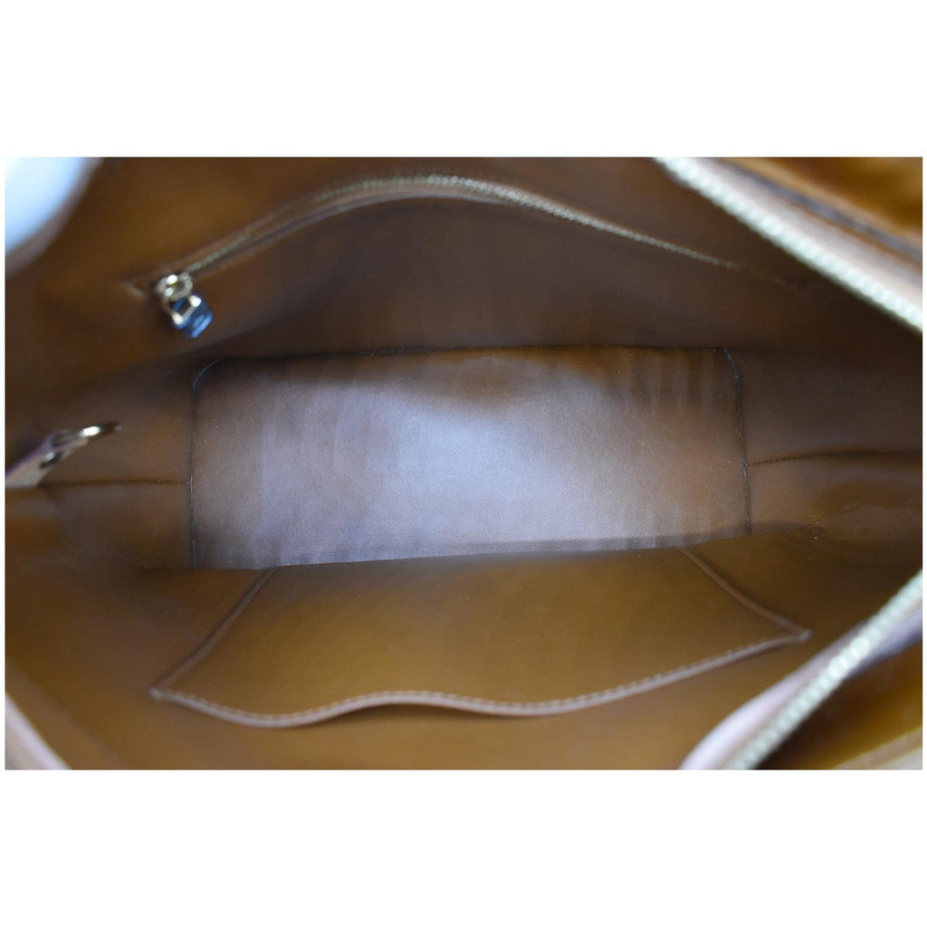 LOUIS VUITTON Houston Monogram Vernis Leather Tote Bag Bronze
