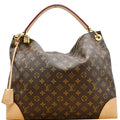 LOUIS VUITTON Berri PM Monogram Canvas Shoulder Bag Brown
