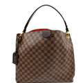 LOUIS VUITTON Graceful MM Damier Ebene Shoulder Bag Brown