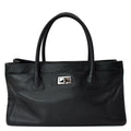 Chanel Reissue Cerf Executive East West Leather Tote Bag Black