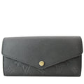 LOUIS VUITTON Sarah Monogram Empreinte Leather Wallet Black