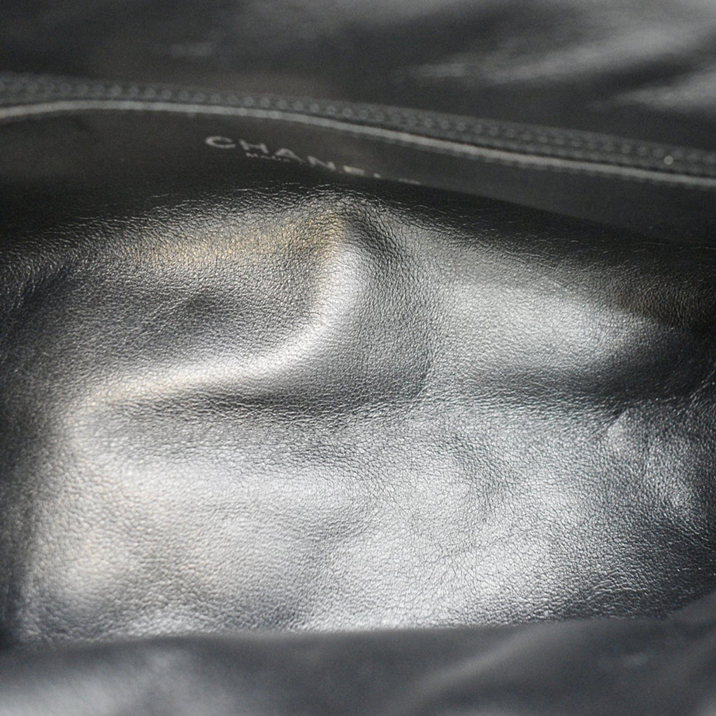 Chanel Timeless Caviar Quilted Leather Clutch Black