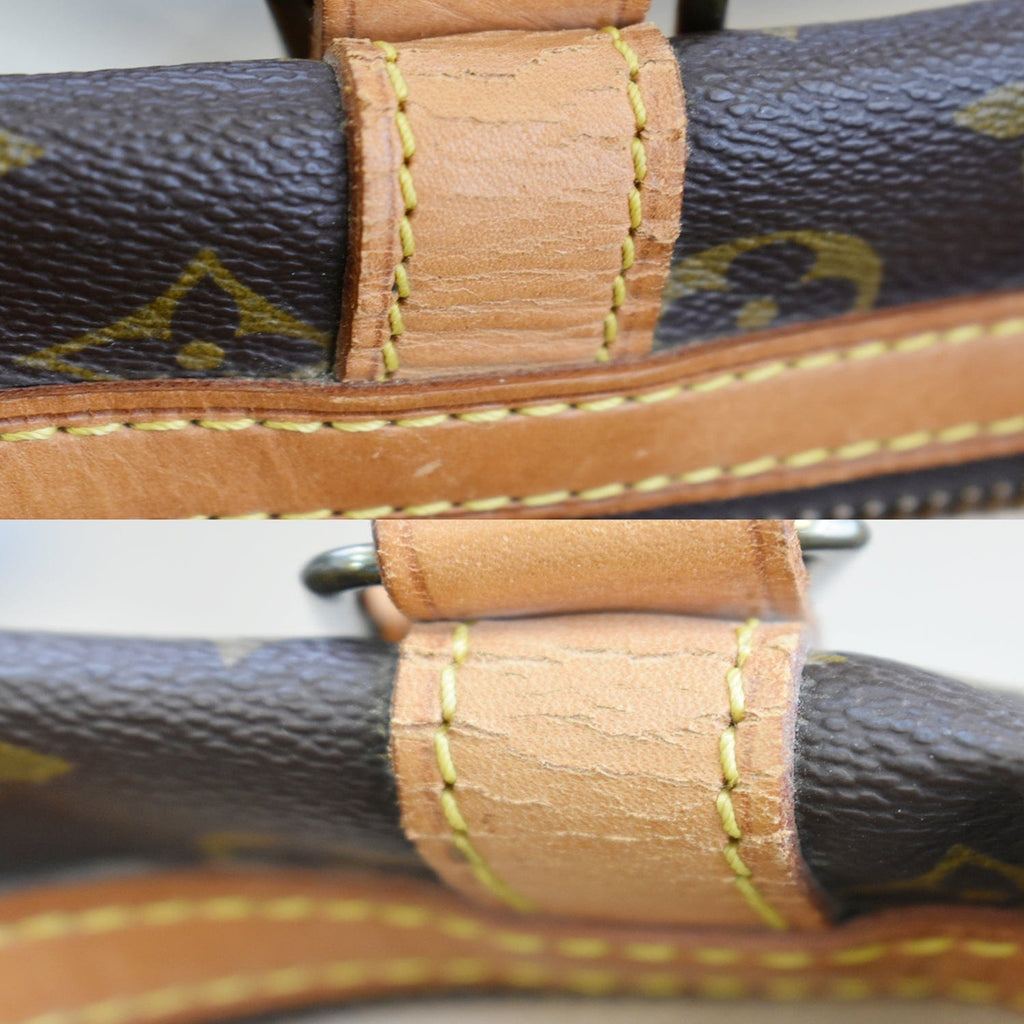 LOUIS VUITTON  Sac Sport Monogram Canvas Boston Travel Bag Brown
