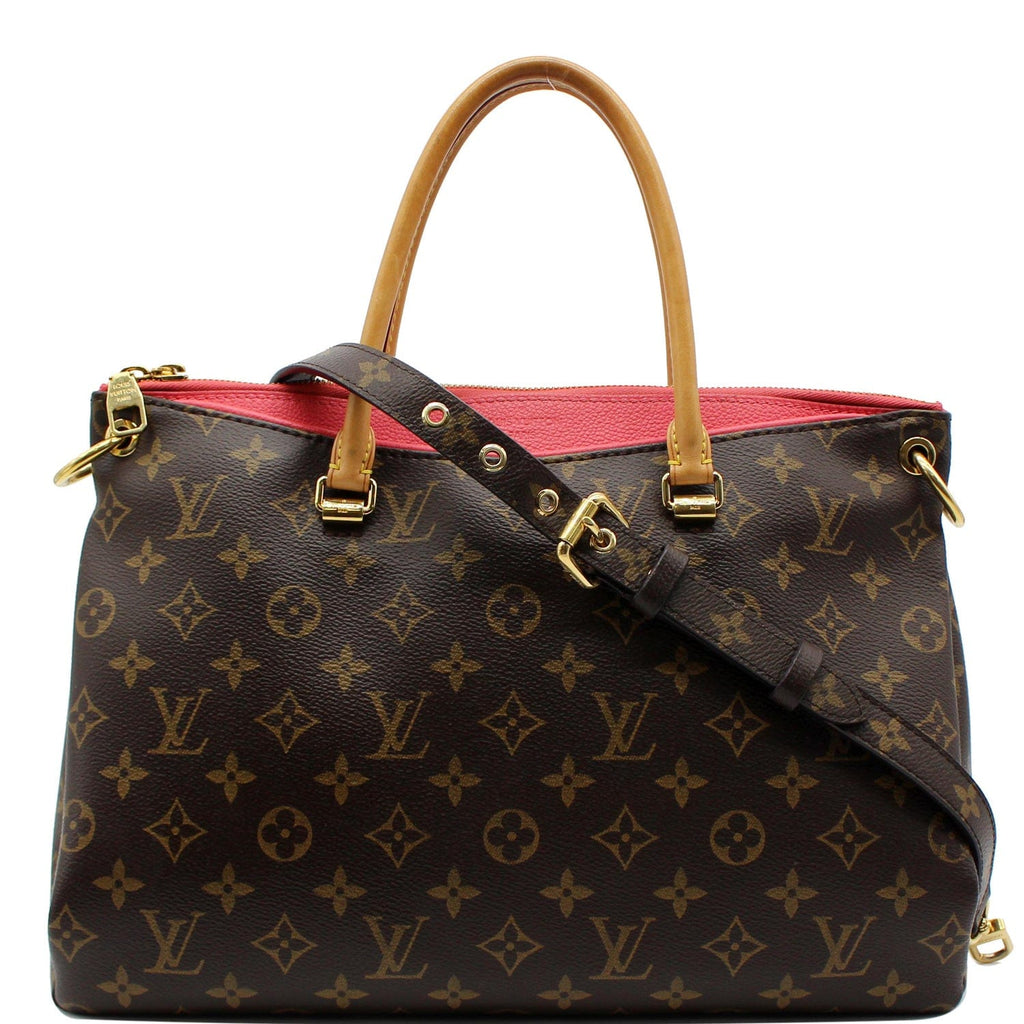 LOUIS VUITTON Pallas Monogram Canvas 2Way Shoulder Bag Pink
